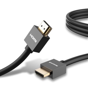 (Refurbished) Honeywell HDMI Cable v2.0 with Ethernet, 3D/4K@60Hz Ultra HD Resolution, 2 Mtr, 18 GBPS Transmission Speed, High-Speed, Compatible with all HDMI Devices Laptop Desktop TV Set-top Box Gaming Console