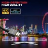 (Refurbished) Honeywell HDMI Cable v2.0 with Ethernet, 3D/4K@60Hz Ultra HD Resolution, 2 Mtr, 18 GBPS Transmission Speed, High-Speed, Compatible with all HDMI Devices Laptop Desktop TV Set-top Box Gaming Console