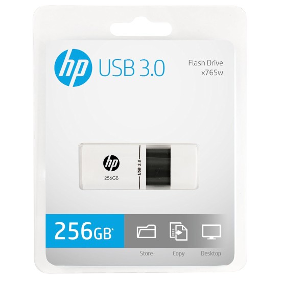 HP X765W 256GB USB 3.0 Flash Drive (White)