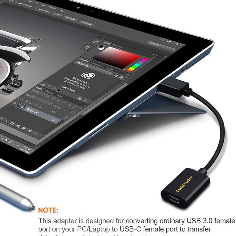 CableCreation USB Type A to USB Type C Adapter Cable, Type A 3.0 Male to Type C Female Data Converter for Laptop and PC,Oculus Quest Link CableCreation USB Type A to USB Type C Adapter Cable, Type A 3.0 Male to Type C Female Data Converter for Laptop and PC,Oculus Quest Link