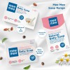 Mee Mee Gentle Baby Soap 75g (Pack of 3) | Gentle Bathing Bar Infused with Chamomile, Olive, Almond Oil, and Milk Extracts | Dermatologist Tested for Soft Baby Skin | Tear-Free Formula | Paraben Free