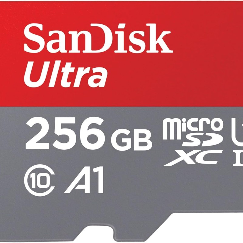 SanDisk 256GB Class 10 MicroSD Card with Adapter (SDSQUAR-256G-GN6MA) SanDisk 256GB Class 10 MicroSD Card with Adapter (SDSQUAR-256G-GN6MA)