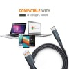 Amkette Charge Pro Type C Extra Tough Flat Fast Charging Cable for Smartphone, Charging Adapter - 4.92 Feet (1.5 Meters - Space Grey) Amkette Charge Pro Type C Extra Tough Flat Fast Charging Cable for Smartphone, Charging Adapter - 4.92 Feet (1.5 Meters - Space Grey)