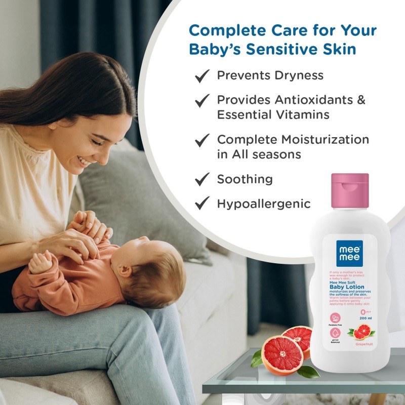 Mee Mee Chamomile and Fruit Extracts Baby Lotion (200ml) | Nourishing Care for Gentle Baby Skin | Enriched With Chamomile And Fruit Extracts | pH balanced | Ideal For All Skin Types Mee Mee Chamomile and Fruit Extracts Baby Lotion (200ml) | Nourishing Care for Gentle Baby Skin | Enriched With Chamomile And Fruit Extracts | pH balanced | Ideal For All Skin Types