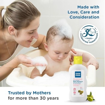 Mee Mee Gentle Baby Shampoo 400ml | For Daily Moisturizing Enriched with Olive Extracts | Tear-Free Formula Nourishes, Soothes, & Protects Sensitive Skin | Hypoallergenic, Sulfate and Paraben-Free | Skin Friendly PH Mee Mee Gentle Baby Shampoo 400ml | For Daily Moisturizing Enriched with Olive Extracts | Tear-Free Formula Nourishes, Soothes, & Protects Sensitive Skin | Hypoallergenic, Sulfate and Paraben-Free | Skin Friendly PH