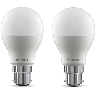 Wipro Garnet 15W LED Bulb for Home & Office |Cool Day White (6500K) | B22 Base|220 Degree Light Coverage |4Kv Surge Protection |400V High Voltage Protection |Energy Efficient | Pack of 2
