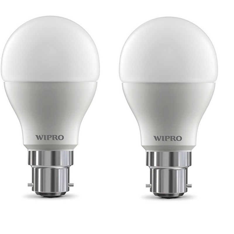 Wipro Garnet 15W LED Bulb for Home & Office |Cool Day White (6500K) | B22 Base|220 Degree Light Coverage |4Kv Surge Protection |400V High Voltage Protection |Energy Efficient | Pack of 2