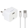 Stuffcool Charge it Kit 1A USB Wall Charger/Travel Charger with Wall Adapter and 1M Micro USB Cable for Android Smartphones - White Stuffcool Charge it Kit 1A USB Wall Charger/Travel Charger with Wall Adapter and 1M Micro USB Cable for Android Smartphones - White
