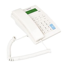 Beetel M64N Landline Phone with 16 Digit and LCD Display, 2-Way Adjustable Speaker Phone, 99 Incoming and 18 Outgoing Call Memory,3 One-Touch Memory,TEC Certified (M64N)(Warm Grey)