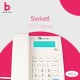 Beetel M64N Landline Phone with 16 Digit and LCD Display, 2-Way Adjustable Speaker Phone, 99 Incoming and 18 Outgoing Call Memory,3 One-Touch Memory,TEC Certified (M64N)(Warm Grey)