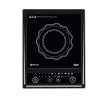 Bajaj Splendid 1200W Induction Glass Ceramic Cooktop with Pan Sensor and Voltage Pro Technology, Black