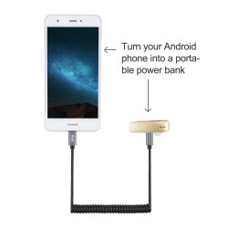 CableCreation Micro USB to Micro USB Cable, (0.56ft to 5ft) Coiled Micro USB OTG Cable with Gold Plated Connector and Aluminium Shell for Android Smart Phones, Tablets, DJI Remote and More, Black