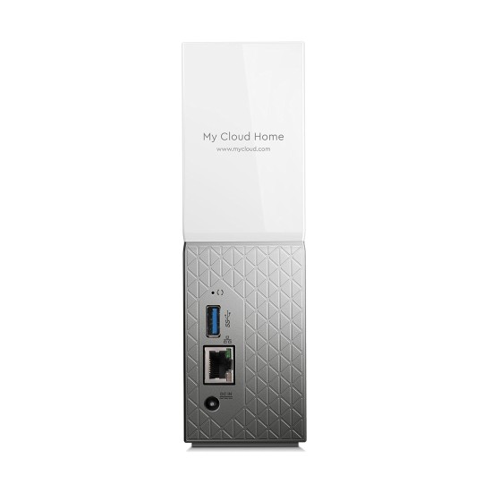 WD My Cloud Home WDBVXC0080HWT-BESN 8TB Network Attached Storage (White) Personal Cloud