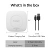 Spigen F301W, 10W Fast Wireless Charger Compatible For All Qi-Enabled Smartphones, Cellular Phones And More - White Spigen F301W, 10W Fast Wireless Charger Compatible For All Qi-Enabled Smartphones, Cellular Phones And More - White