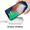Spigen F301W, 10W Fast Wireless Charger Compatible For All Qi-Enabled Smartphones, Cellular Phones And More - White Spigen F301W, 10W Fast Wireless Charger Compatible For All Qi-Enabled Smartphones, Cellular Phones And More - White