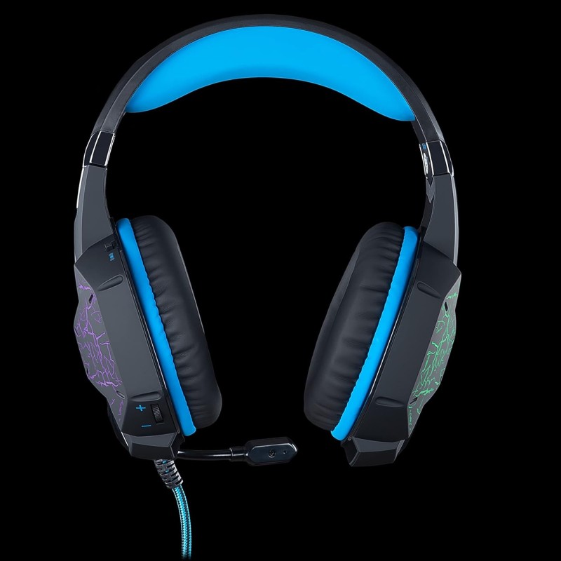 Cosmic Byte G1500 7.1 Channel USB Headset for PC with RGB LED Lights and Vibration (Black/Red)