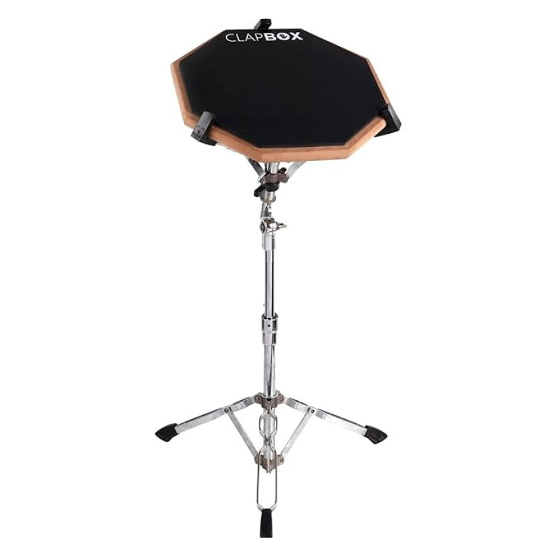 Clapbox Drum Practice Pad - 12 inches, Black (Practice pad only) Clapbox Drum Practice Pad - 12 inches, Black (Practice pad only)