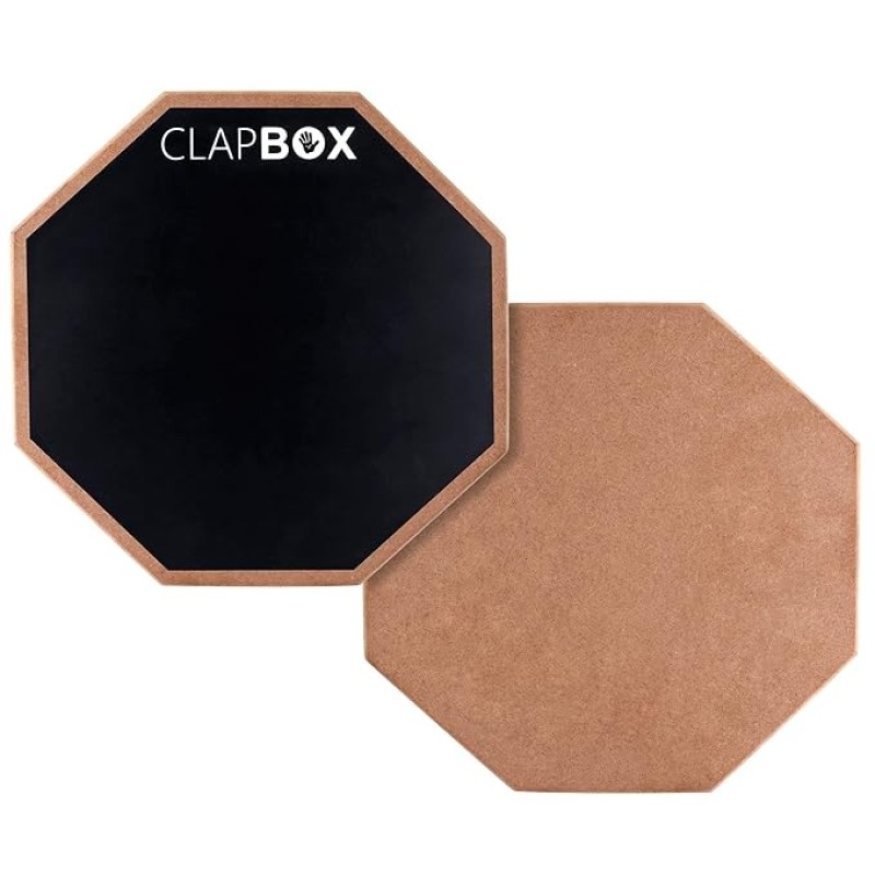 Clapbox Drum Practice Pad - 12 inches, Black (Practice pad only) Clapbox Drum Practice Pad - 12 inches, Black (Practice pad only)