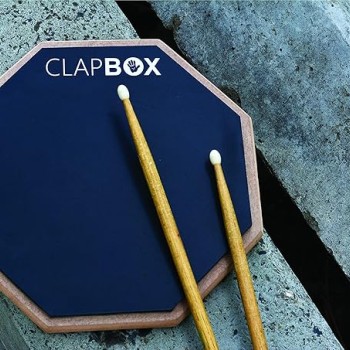 Clapbox Drum Practice Pad - 12 inches, Black (Practice pad only) Clapbox Drum Practice Pad - 12 inches, Black (Practice pad only)
