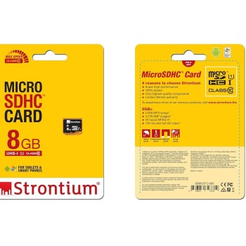 Strontium MicroSD Class 10-8GB Memory Card (Black) Strontium MicroSD Class 10-8GB Memory Card (Black)