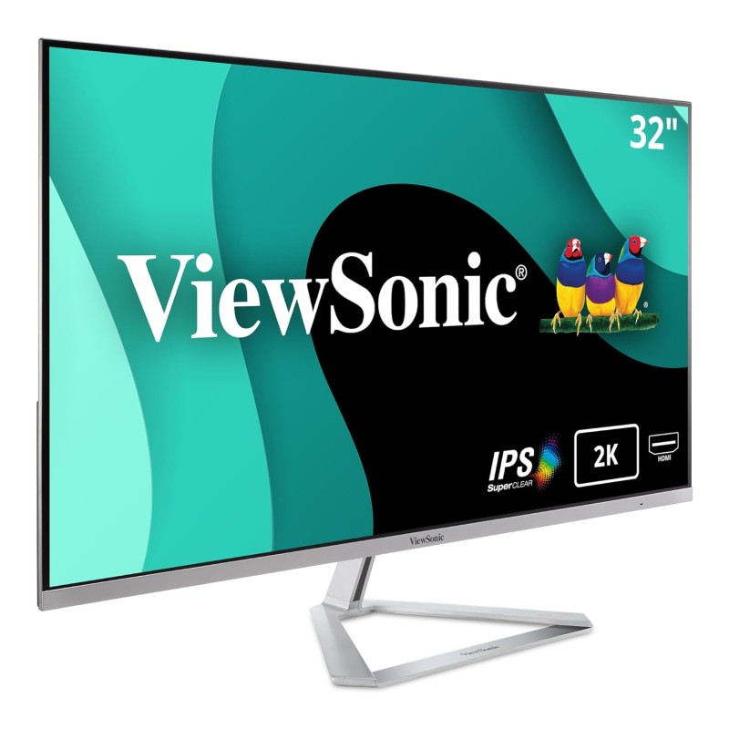 ViewSonic 81.28 Cm (32") 2K 2560 x 1440p QHD IPS Monitor with HDR10, 75hz,1.03 Billion Colors, 80M:1 Mega Ratio, Frameless, Ultra Slim, Dual Speaker, HDMI, Display Port� VX3276-2K-MHD-2 ViewSonic 81.28 Cm (32") 2K 2560 x 1440p QHD IPS Monitor with HDR10, 75hz,1.03 Billion Colors, 80M:1 Mega Ratio, Frameless, Ultra Slim, Dual Speaker, HDMI, Display Port� VX3276-2K-MHD-2