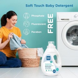 Mee Mee Baby Liquid Detergent 1.5 L | Ph balanced, Free from Harsh Chemicals, Safe for mother's hands & baby's skin | Anti-Bacterial, Removes Stains & Odor with One Drop, Hypoallergenic