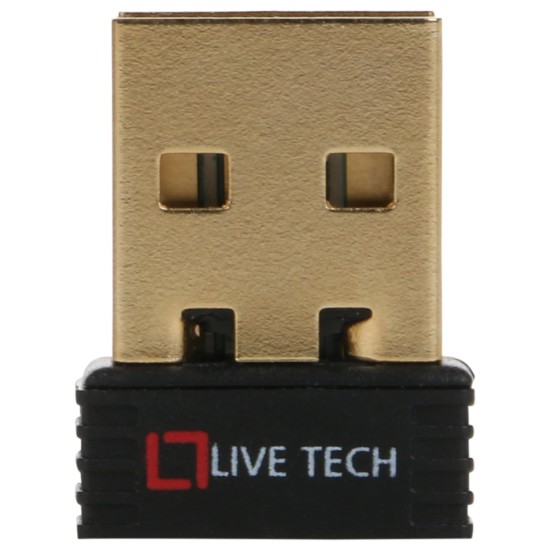 Live Tech Nano USB WiFi Adapter Dongle 150 Mbps Gold Plated USB Real High Speed