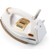 Usha EI 3710 Heavy Weight 1000-Watt Dry Iron with Golden American Heritage Soleplate, 1.75 Kg(White)