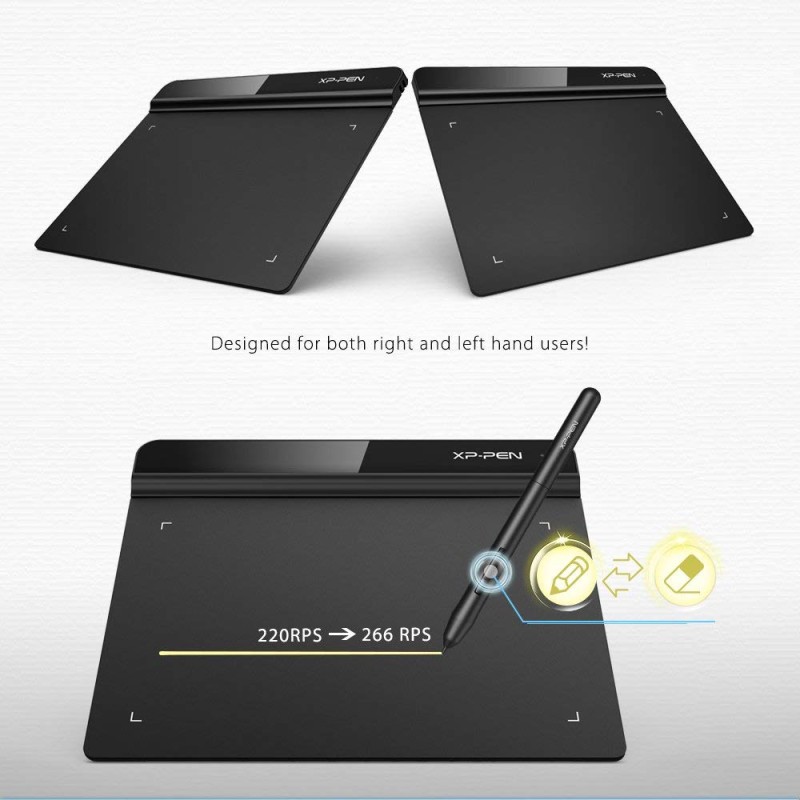 XP-Pen StarG640 Graphics Drawing Tablet Pen Tablet (6x4 Size, 8192 Levels of Pressure Sensitivity, Battery Free Stylus and 20 Replacement nibs), Black XP-Pen StarG640 Graphics Drawing Tablet Pen Tablet (6x4 Size, 8192 Levels of Pressure Sensitivity, Battery Free Stylus and 20 Replacement nibs), Black