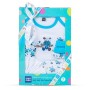 Mee Mee New Born Baby Gift Set | Soft Cotton Clothing Essentials for Infants/Baby Girls, Boys | Baby Shower Clothing Hamper (5 Pieces, Blue)| Ideal Gift for New Born Baby