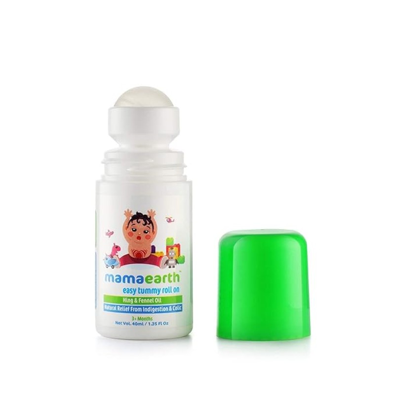 Mamaearth Easy Tummy Roll On for Colic & Gas Relief with Hing & Fennel Oil 40ml (For external use) Mamaearth Easy Tummy Roll On for Colic & Gas Relief with Hing & Fennel Oil 40ml (For external use)