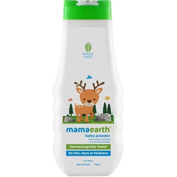 Mamaearth dusting powder with organic oatmeal & arrowroot powder for Babies, 150g Mamaearth dusting powder with organic oatmeal & arrowroot powder for Babies, 150g