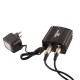 Powerpak 48V Phantom Power Supply 1 Channel for Condenser Microphone Music Recording Equipment (Black)