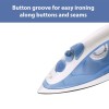 USHA Steam Pro SI 3713, 1300 W Steam Iron, Powerful Steam Output Up to 18 G/Min, Non-Stick Soleplate (White & Blue), 1300 Watts