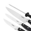 Solimo Premium High-Carbon Stainless Steel Kitchen Knife Set, 4-Pieces (with Sharpener), Silver Solimo Premium High-Carbon Stainless Steel Kitchen Knife Set, 4-Pieces (with Sharpener), Silver