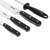 Solimo Premium High-Carbon Stainless Steel Kitchen Knife Set, 4-Pieces (with Sharpener), Silver Solimo Premium High-Carbon Stainless Steel Kitchen Knife Set, 4-Pieces (with Sharpener), Silver