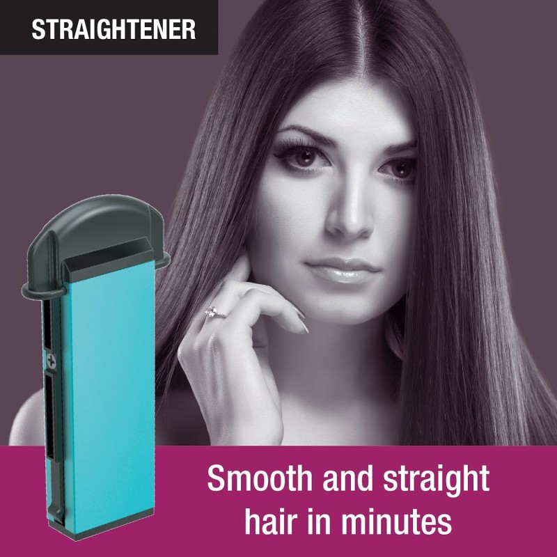 Havells 5-in-1 Multi Styling Kit - Straightener, Curler, Crimper, Conical Curler & Volume Brush, For Multiple Hair Styles, Blue/Black, HC4045 Havells 5-in-1 Multi Styling Kit - Straightener, Curler, Crimper, Conical Curler & Volume Brush, For Multiple Hair Styles, Blue/Black, HC4045