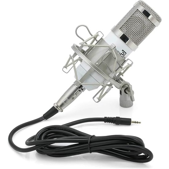 Powerpak Bm-800 White Professional Condenser USB Microphone with Metal Shock Mount (Requires Phantom Power Or Sound Card) Powerpak Bm-800 White Professional Condenser USB Microphone with Metal Shock Mount (Requires Phantom Power Or Sound Card)