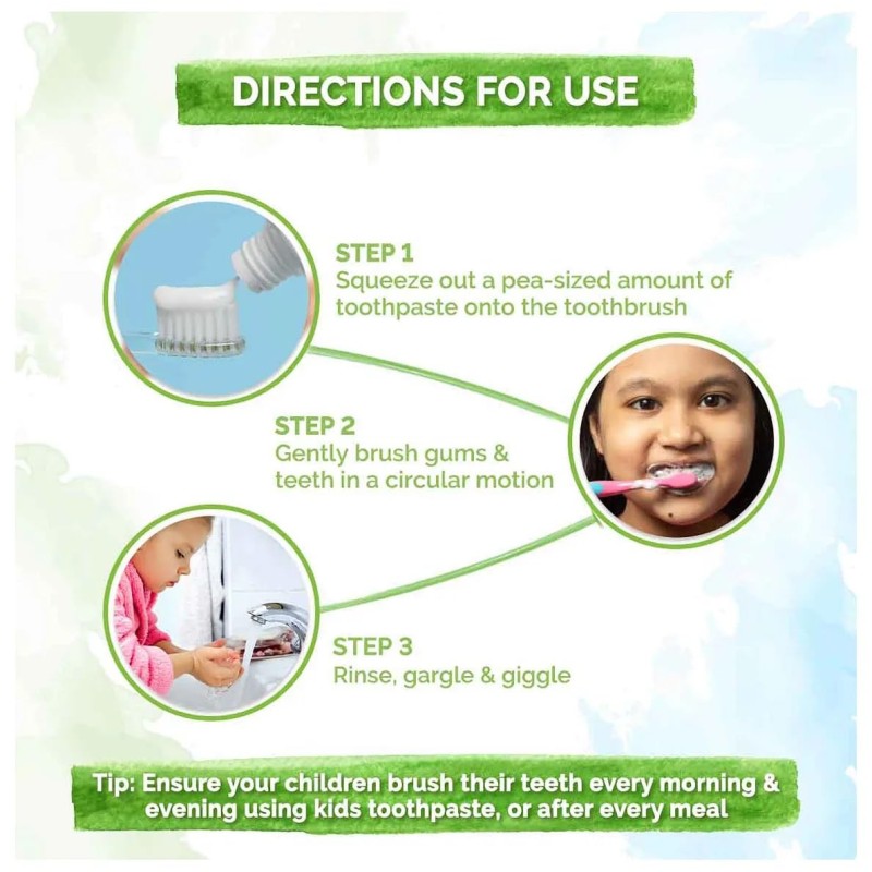 Mamaearth 100% Natural Berry Blast Kids Plaque Removal Toothpaste 50 Gm, Fluoride Free, SLS Free, No Artificial Flavours, Best for baby