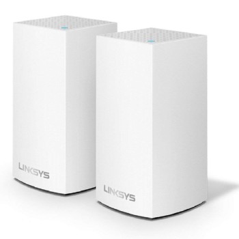 Linksys Velop Dualband AC1300 Mesh Wi-Fi 5 Router,MU-MIMO,Enhance Speed up to 1.3 Gbps per Router and Coverage up to 2000 sq ft,Replaces Router and WiFi Boosters,40+Devices,WHW0102-AH (Pack of 2)