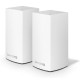 Linksys Velop Dualband AC1300 Mesh Wi-Fi 5 Router,MU-MIMO,Enhance Speed up to 1.3 Gbps per Router and Coverage up to 2000 sq ft,Replaces Router and WiFi Boosters,40+Devices,WHW0102-AH (Pack of 2)