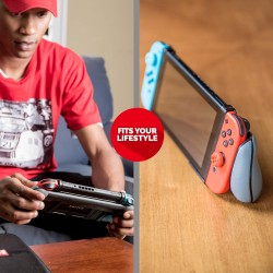 Nintendo Switch GripStand Pack Gripstand, Cleaning Cloth, FREE: Thumbsticks, Official Nintendo Licensed Product