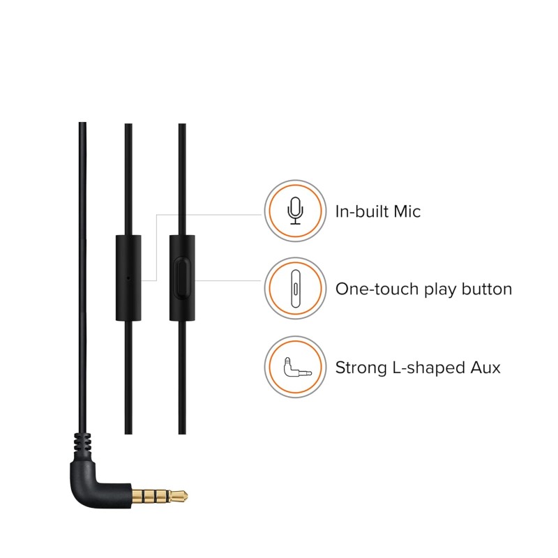 Xiaomi Wired in-Ear Earphones with Mic, Ultra Deep Bass & Metal Sound Chamber (Black) Xiaomi Wired in-Ear Earphones with Mic, Ultra Deep Bass & Metal Sound Chamber (Black)