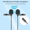 Boya By-M1Dm Dual Lavalier Universal Auxiliary Microphone With A Single 1/8 Stereo Connector For Smartphones Dslr Cameras Camcorders, Black, For Action Cameras With Cleaning Cloth(Gopro, Sjcam) Boya By-M1Dm Dual Lavalier Universal Auxiliary Microphone With A Single 1/8 Stereo Connector For Smartphones Dslr Cameras Camcorders, Black, For Action Cameras With Cleaning Cloth(Gopro, Sjcam)