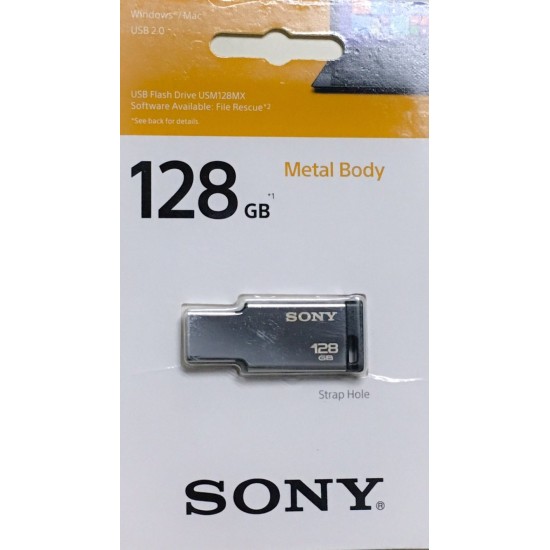 Sony USM128MX 128GB USB 2.0 Pen Drive (Silver)