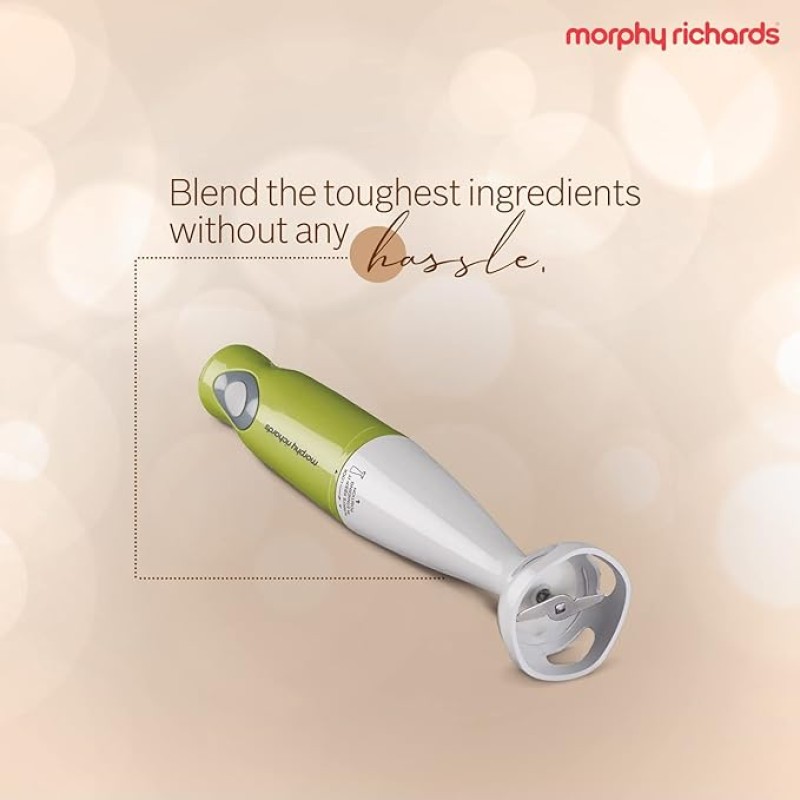 Morphy Richards Plastic Pronto Super 300W Hand Blender for Kitchen with Multifunctional Blade & Detachable Shaft, Green, 301 Watt Morphy Richards Plastic Pronto Super 300W Hand Blender for Kitchen with Multifunctional Blade & Detachable Shaft, Green, 301 Watt