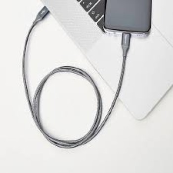 Double Braided Nylon USB-C to USB-C 2.0 Fast Charging Cable, 3A, Laptop, 3 Feet, Dark Grey Double Braided Nylon USB-C to USB-C 2.0 Fast Charging Cable, 3A, Laptop, 3 Feet, Dark Grey