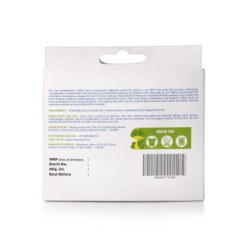 Mamaearth Natural Repellent Mosquito Patches For Babies with 12 Hour Protection,White,Pack of 1 Mamaearth Natural Repellent Mosquito Patches For Babies with 12 Hour Protection,White,Pack of 1