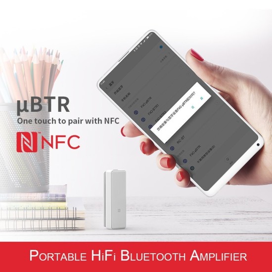 FiiO uBTR HiFi Bluetooth Receiver (White)