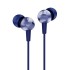 JBL C200SI, Premium in Ear Wired Earphones with Mic, Signature Sound, One Button Multi-Function Remote, Angled Earbuds for Comfort fit (Blue)